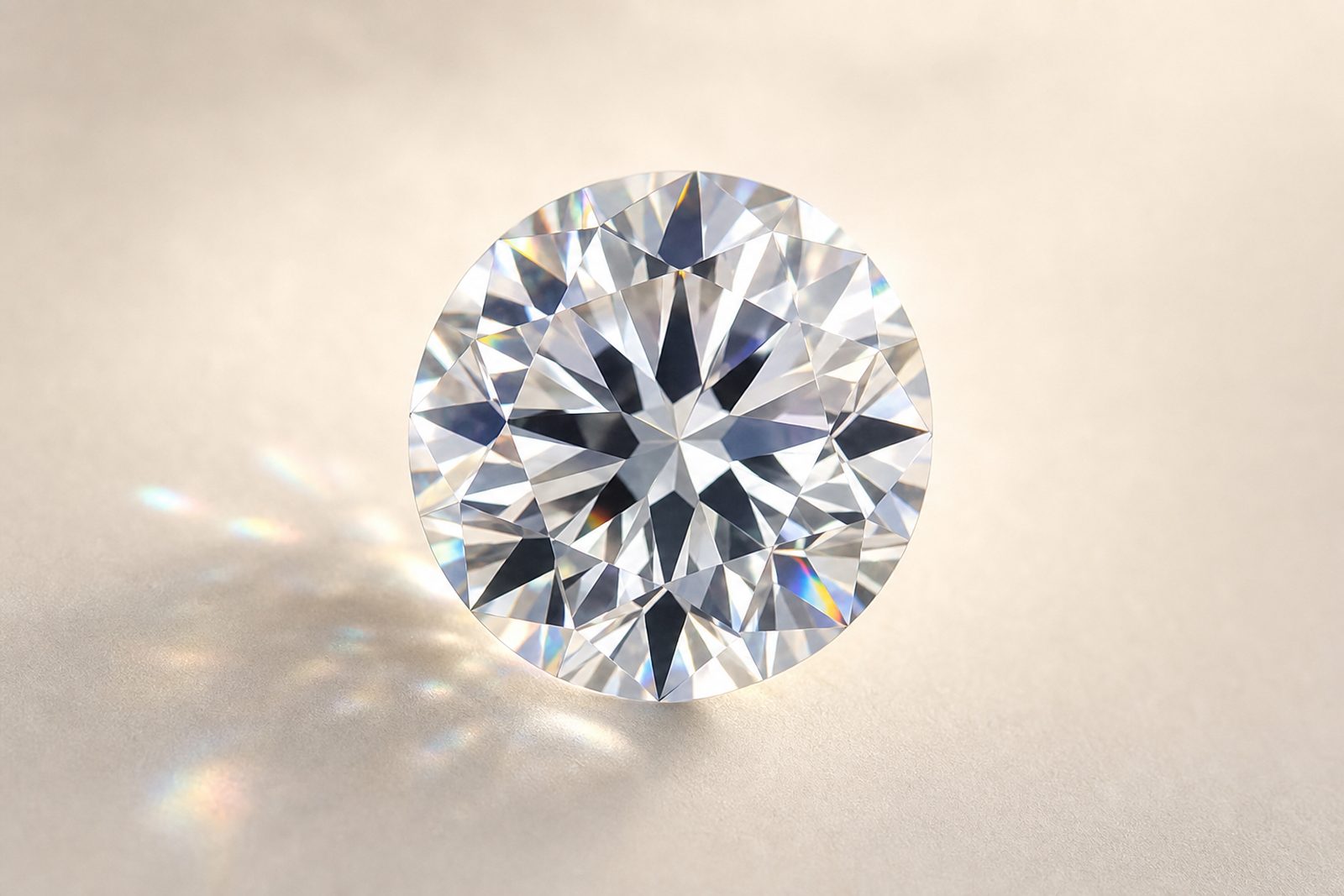 A natural round brilliant diamond