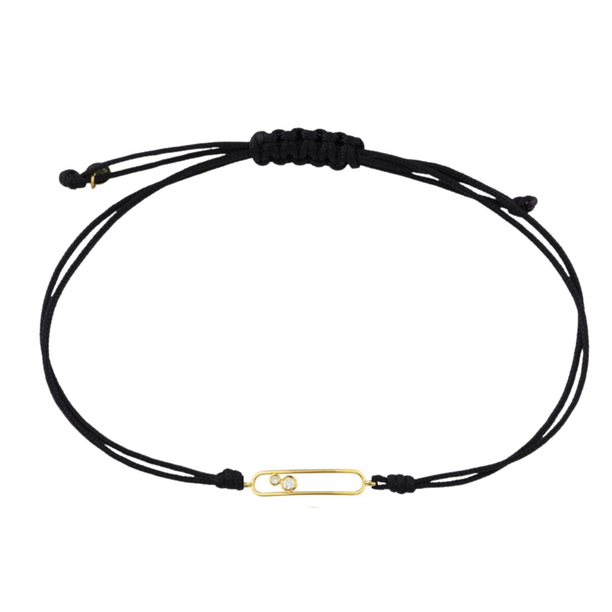 A 14k gold diamond string-stack bracelet made on the Prodiam bench in Bedfordview