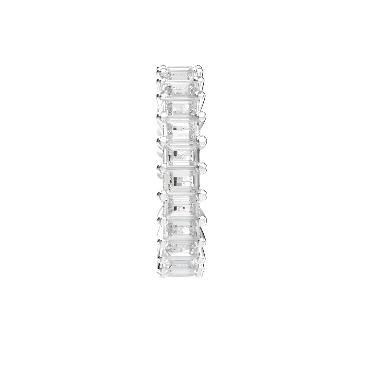 Full Baguette Eternity Ring, 4.74Ct, 18K White Gold · 4.74 ct, 18Kt White Gold